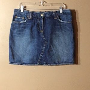 J Crew Denim Mini Skirt